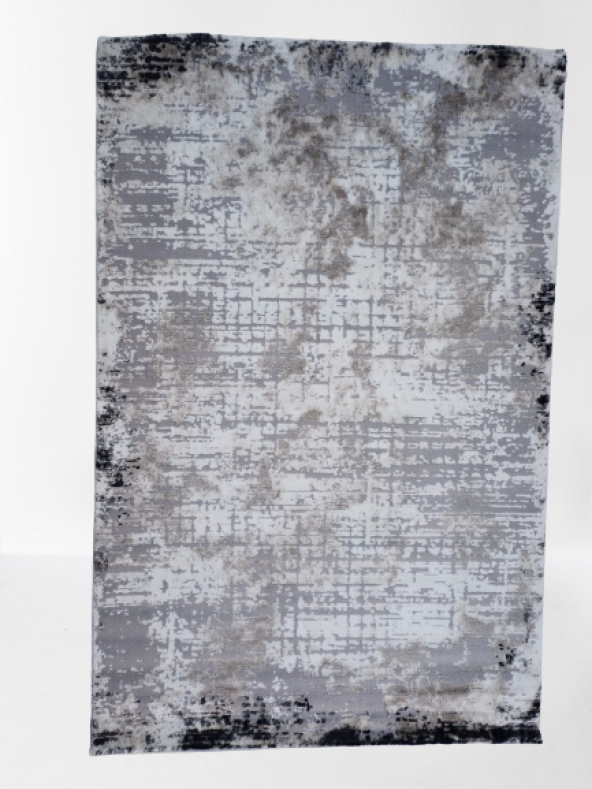 Diamond Halı 25016A 19726 Siyah Siyah Model 150*220 Leke dokuma taban Tutmaz