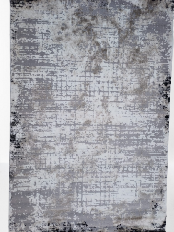 Diamond Halı 25016A 19726 Siyah Siyah Model 150*220 Leke dokuma taban Tutmaz - 2