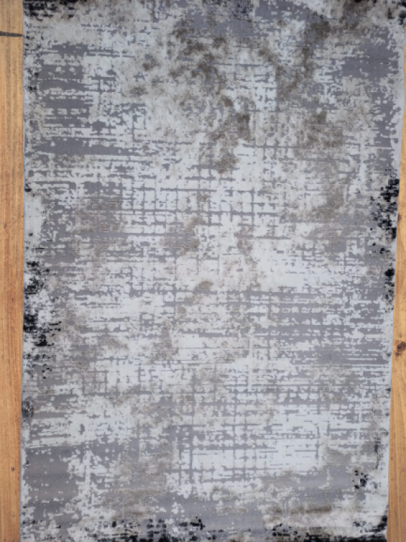 Diamond Halı 25016A 19726 Siyah Siyah Model 150*220 Leke dokuma taban Tutmaz - 3