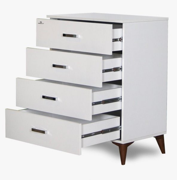 Şifonyer 19716 çok amaç hard parlak BEYAZ suntalem DERİN ÇEKMEE Kutu sevk El Yapı