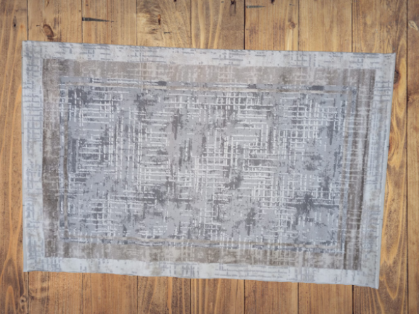 Diamond Halı 25005A 19722 Koyu Bej Model 150*220 Polip dokuma Leke Tutmaz - 4