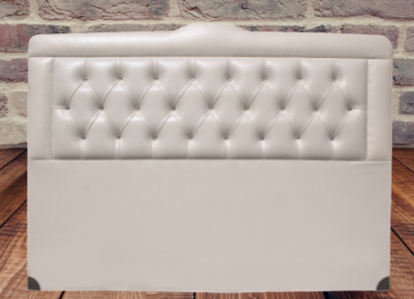 Başlık 19646 Alc Yagmur Suni Deri Krem Kehve Kombin Kapitone 150 lik Başlık - 4