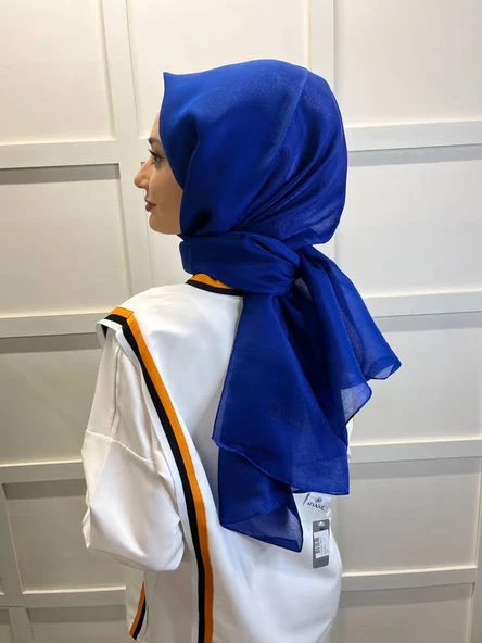 Siyane Scarf Tül Görünümlü Şal - Pırlanta Abiye Düğünlük Şal 00790  SAKS ürün görseli