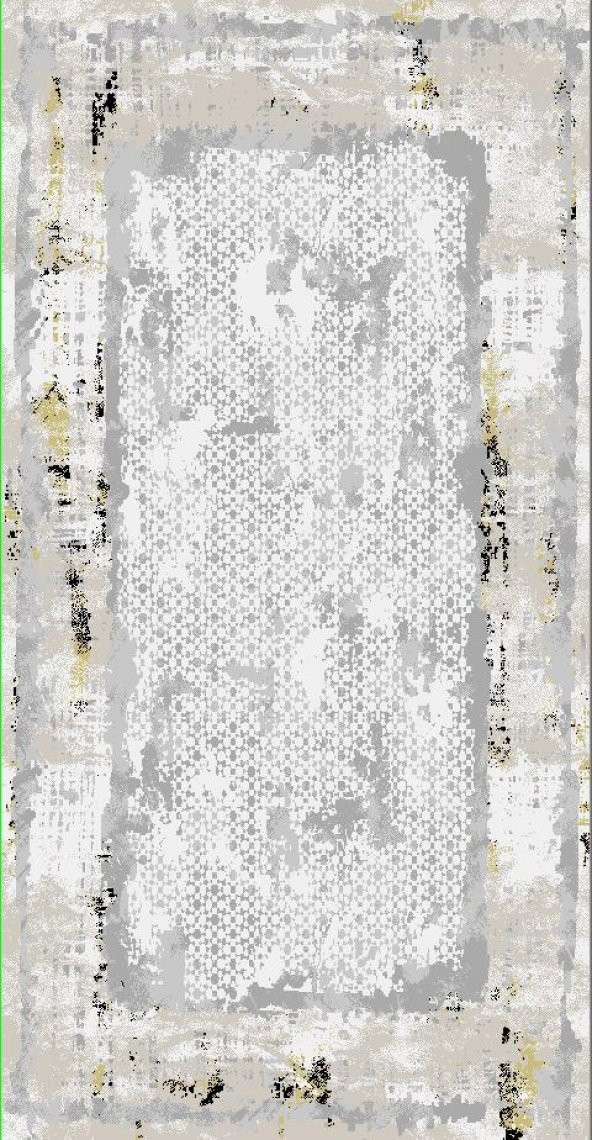 Diamond Halı 25012A 19592 GOLD SİYAH Model 200*280 Polip Leke Tutmaz Modern Çizgi - 3