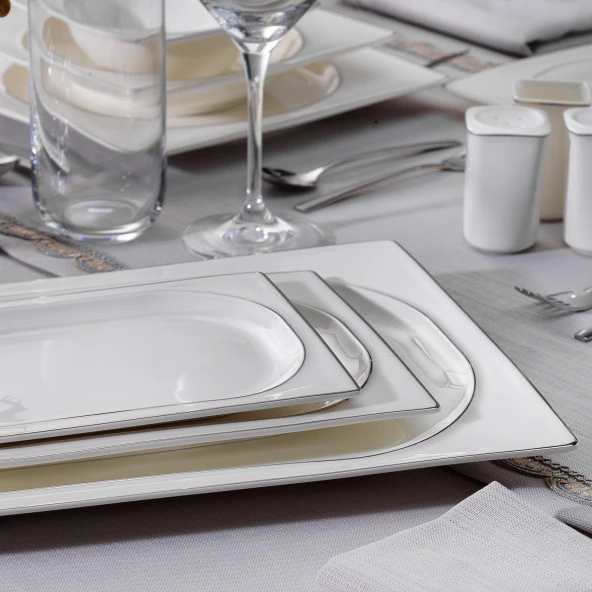 Schafer Glamor Pure Yemek Takımı 60 Parça-Platin - 5