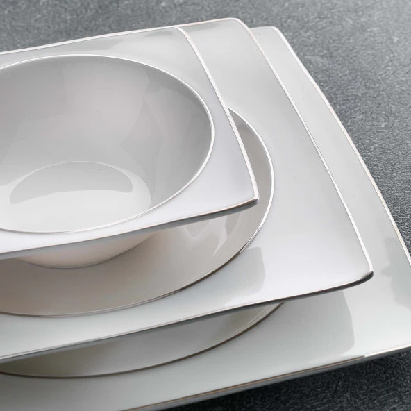 Schafer Glamor Pure Yemek Takımı 60 Parça-Platin - 10