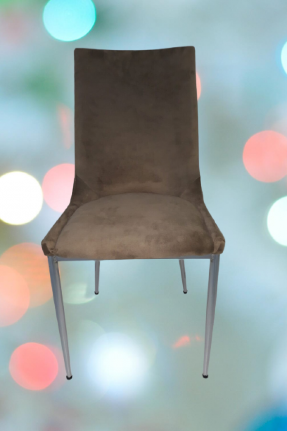 Sandalye19352 SAMBA Metal Transmisyon Nikelaj Kahverengi 2Ad  Kaliteli kumaş - Resim 2