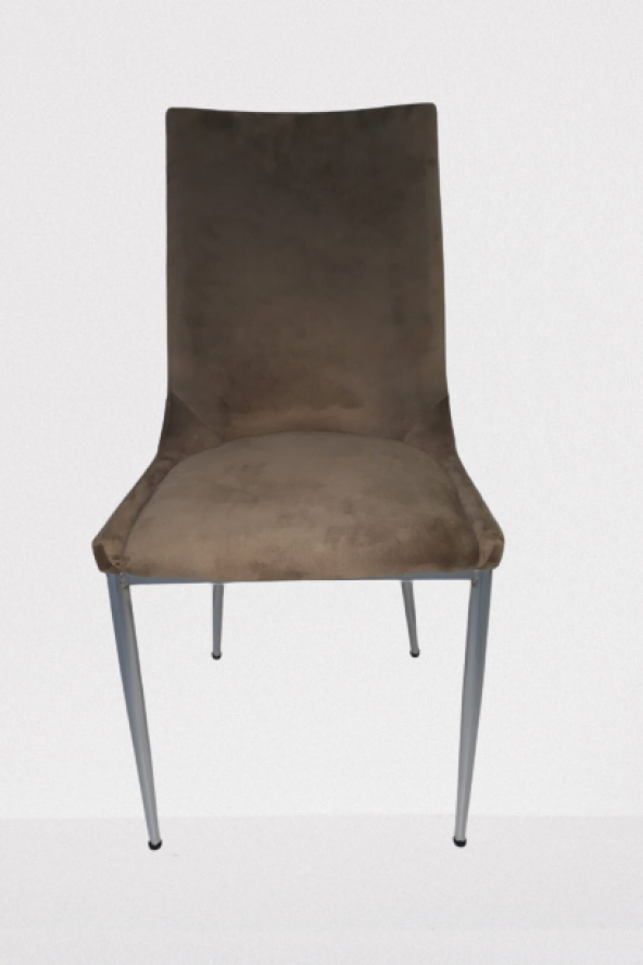 Sandalye19352 SAMBA Metal Transmisyon Nikelaj Kahverengi 2Ad  Kaliteli kumaş - Resim 5