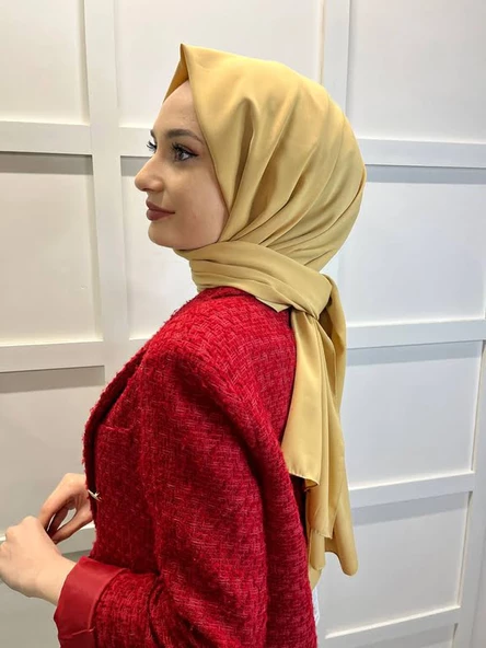 Siyane Scarf Medine İpeği Şal 00737  GOLD