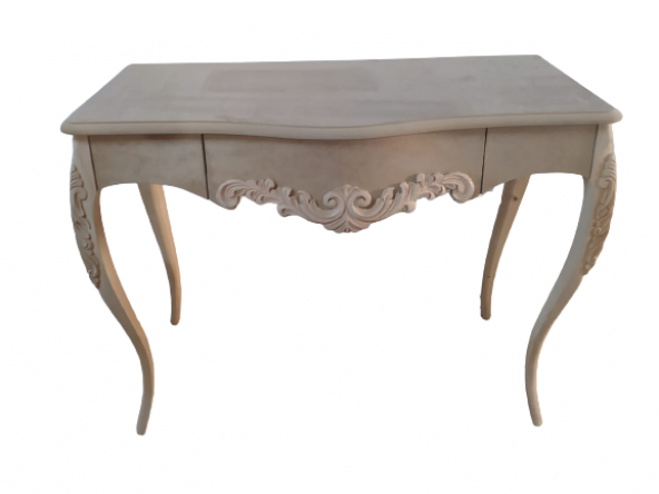 Dresuar 18548 bombe Çekmece Klasik Model Ahşap Kayın Oyma Aslan Ayak HAM El Yapım - Resim 5