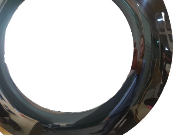 Ayna 18501 Bombe Cam Komple Model Kenar Bombe Füme Kutuda sevk El yapım - 4