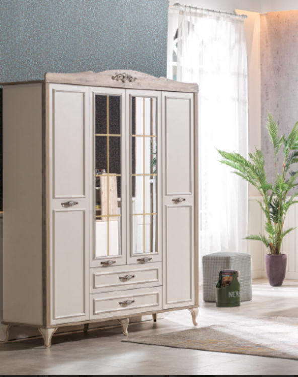 Dolap Urlu 18503 COUNTRY Model 4kapı Hard suntalem Kalite Yüksek ayak İtina paket kargo