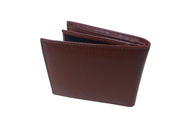 Cüzdan Erkek 18489 Cüzdanı Model Dana Derisi Taba renk Kalıcı boya Çok gözlü El Yapım - 3