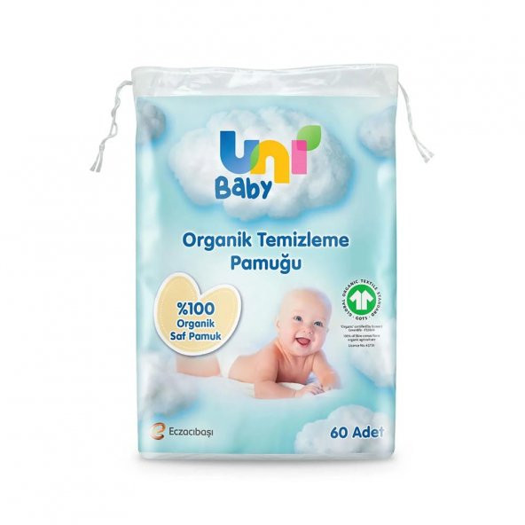 Uni Baby Bebek Temizleme Pamuğu 60Lı