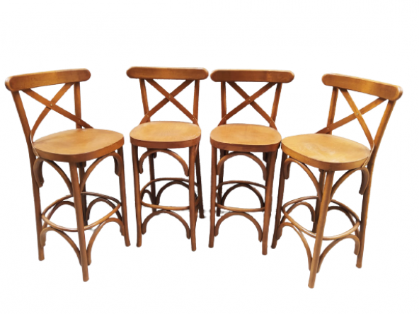 Sandalye 18466 Zus279 ÇAPRAZ BAR Klasik Model Kayın Natüre ceviz renk Elyapım ürün görseli