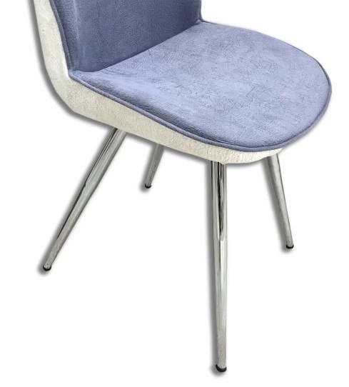 Sandalye 13255 GOLF Dökme Sünger metal Nikelaj Ayak Babyface kumaş El Yapım - 2