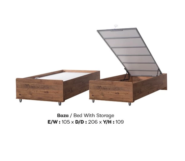 Baza Urlu Loft 18382 Ceviz Model Yüksek ayak kaliteli suntalem malzeme 100*200 - 2