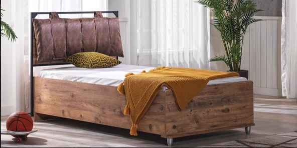 Baza Urlu Loft 18382 Ceviz Model Yüksek ayak kaliteli suntalem malzeme 100*200