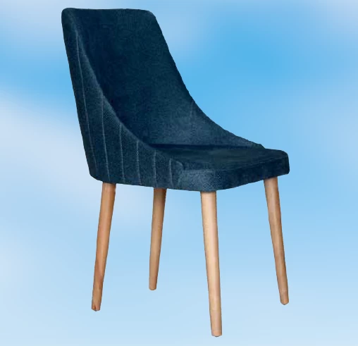Sandalye 18308 Dizayn Sofia model Kayın klasik ayak kapitone girdirtme el yapım - 2
