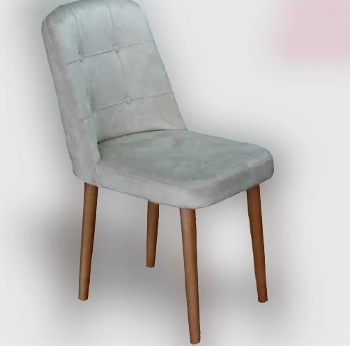 Sandalye 18306 Dizayn Enzo model Kayın klasik ayak kapitone girdirme 1Ad el yapım ürün görseli