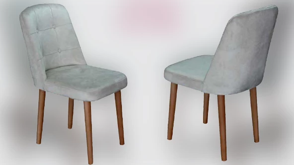 Sandalye 18306 Dizayn Enzo model Kayın klasik ayak kapitone girdirme 1Ad el yapım - Resim 4