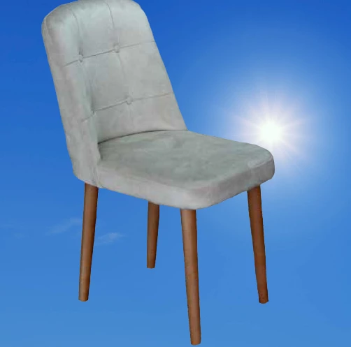 Sandalye 18306 Dizayn Enzo model Kayın klasik ayak kapitone girdirme 1Ad el yapım - Resim 5