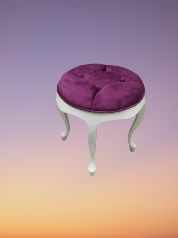 Benc PUF 18240 Model Kayın ASLAN Ayak Kaliteli Kumaş Kapitone Döşeme El Yapım - 4