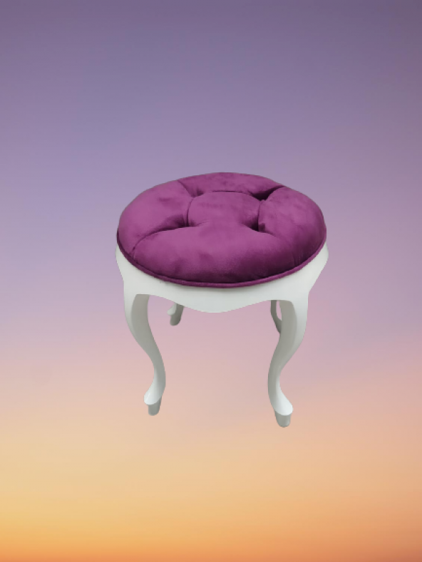 Benc PUF 18240 Model Kayın ASLAN Ayak Kaliteli Kumaş Kapitone Döşeme El Yapım - 7