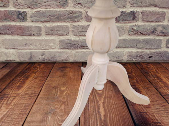 Fiskos 18218 Baba ayak Klasik Model Ahşap Ihlamur ağaç ayak HAM MDF tabla EL Yapı - Resim 5