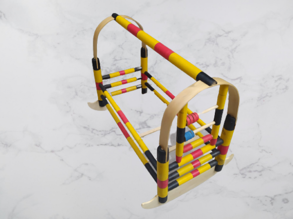 Beşik Bebek18201 NATÜRE Hamak Hafif Sağlam Doğal ağaç Demonte çok Renk Sallanır - 2