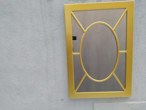 AYNA-Dresuar 18199 motif MODEL Parlak Gold Renk Kayın torna Kutu sevk El Yapım - 4