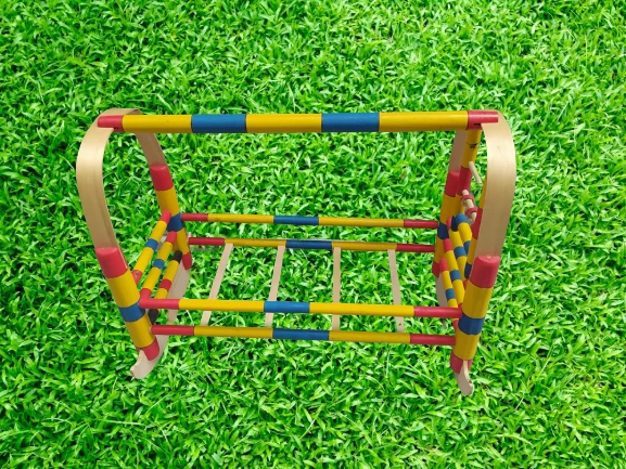 Beşik Bebek 18202 NATÜRE Hamak Hafif Sağlam Doğal Demonte Renkli Sallanır El Yapı - 6