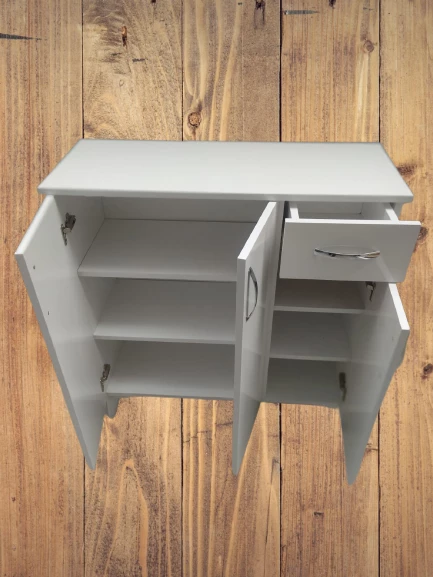 Ayakkabılık 18195 Çok Amaç Model Parlak Beyaz Hard suntalem Demonte 5raf El Yapım - 2