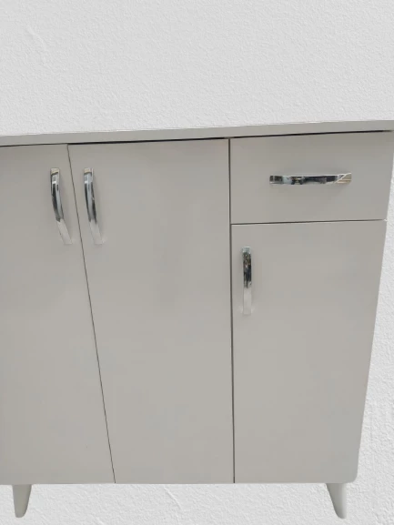 Ayakkabılık 18195 Çok Amaç Model Parlak Beyaz Hard suntalem Demonte 5raf El Yapım - 8