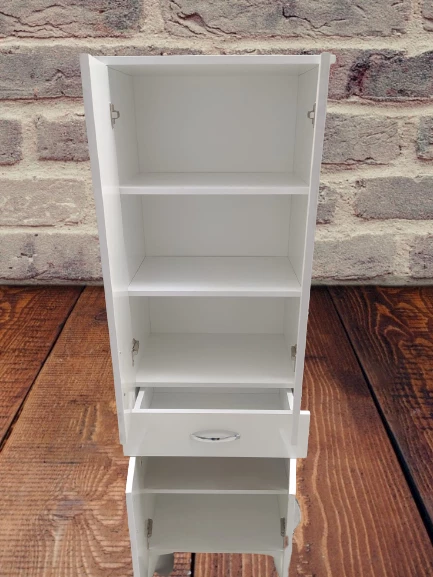 Çok Amaçlı 18180 Dolap BEYAZ Model Hard Parlak Suntalem 180 Demonte 4raf El Yapım - 3