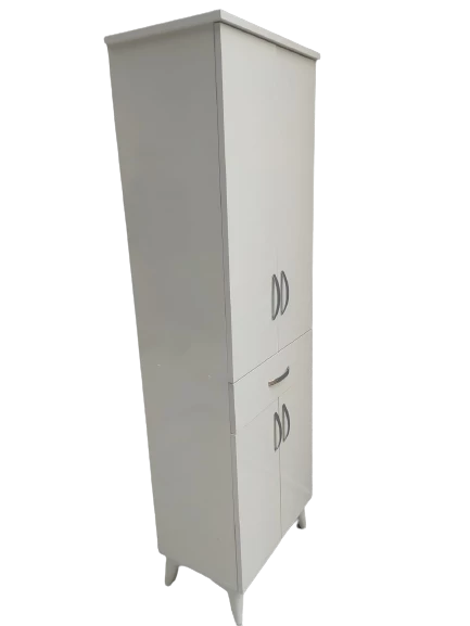 Çok Amaçlı 18180 Dolap BEYAZ Model Hard Parlak Suntalem 180 Demonte 4raf El Yapım - 8