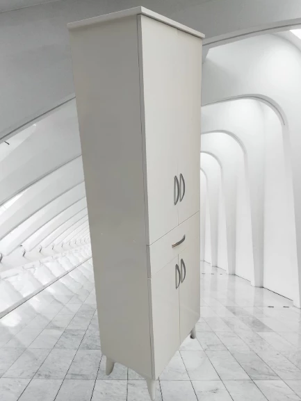 Çok Amaçlı 18180 Dolap BEYAZ Model Hard Parlak Suntalem 180 Demonte 4raf El Yapım - 7