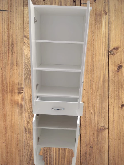 Çok Amaçlı 18179 Dolap BEYAZ Model Hard Parlak Suntalem 130 Demonte 4raf El Yapım - 8