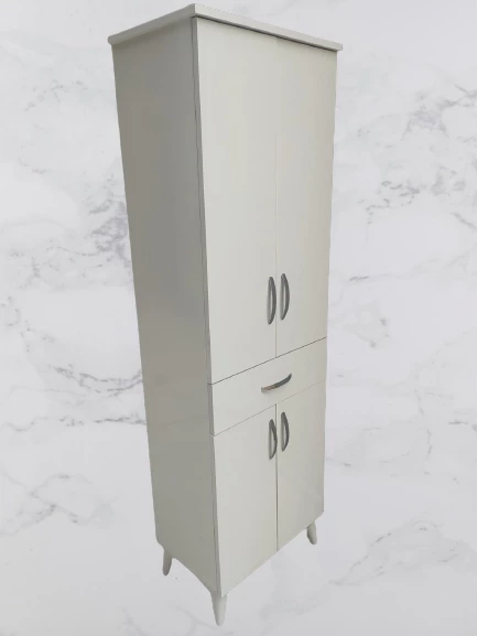 Çok Amaçlı 18180 Dolap BEYAZ Model Hard Parlak Suntalem 180 Demonte 4raf El Yapım - 4