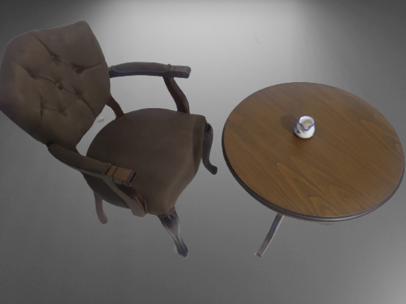 Fiskos-Berjer 18177 Sandalye Kelebek Ceviz renk Babyfac Kapiton Kumaş Aslan ayak - 3