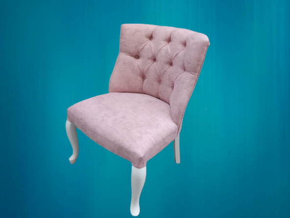 Berjer 18173 ÇAY SET Kayın lükens ASLAN Beyaz Kapitone Kalite Kumaş El Yapım - 7