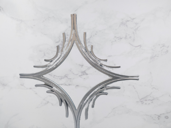 AYNA-Dresuar 18172 CNC MODEL Parlak Gold Renk Kayın torna KutuDA sevk El Yapım - 6