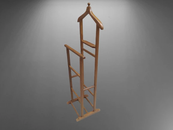 Dilsiz Uşak 18164 Çift TEPE Model Parlak Ceviz Lake Askılık Demonte Kayın El Yapı - 2