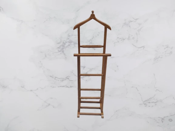 Dilsiz Uşak 18164 Çift TEPE Model Parlak Ceviz Lake Askılık Demonte Kayın El Yapı - 3