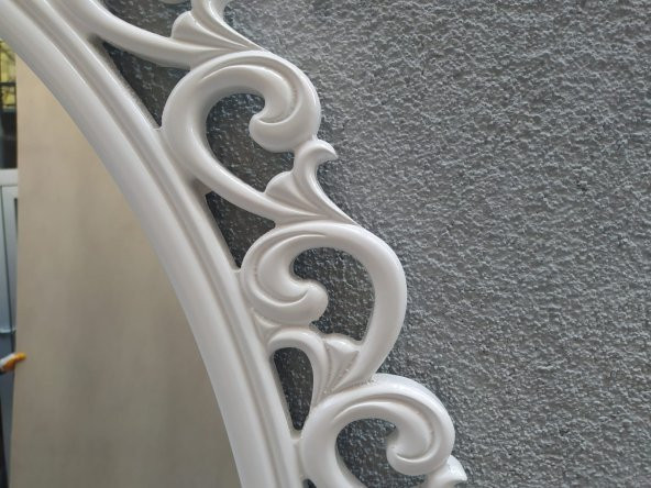 AYNA-Dresuar 18155 MOTİFLİ MODEL Parlak Gold Renk Kayın torna Kutu sevk El Yapım - 5