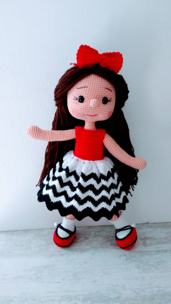 Şirin Karnaval Bebek Amigurumi Organik Oyuncak - 3