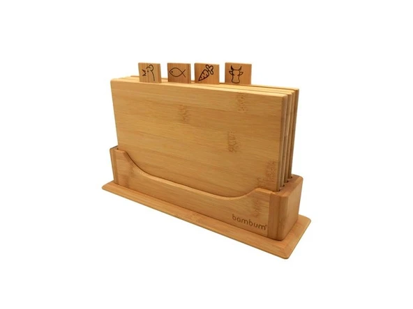 Bambum Tapenade Mini 4’lü Kesme Tahtası - 2