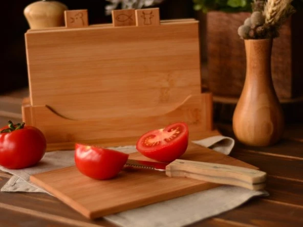 Bambum Tapenade Mini 4’lü Kesme Tahtası - 4