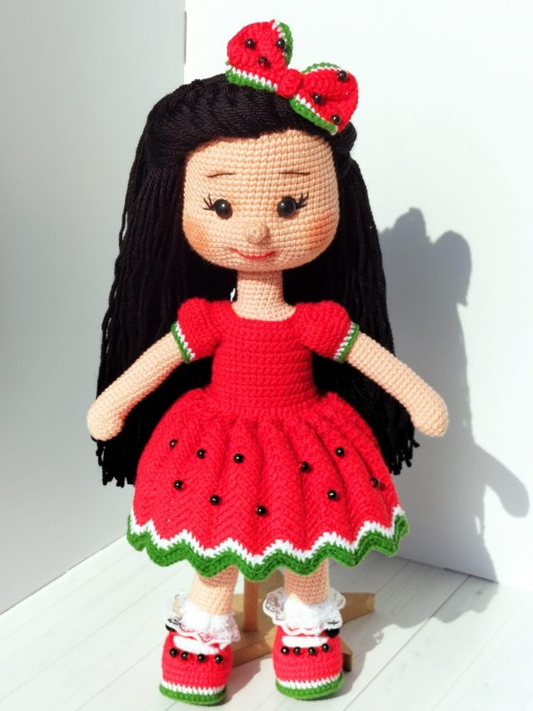 Karpuz Rüyası Karnaval Bebek Amigurumi Organik Oyuncak - 1