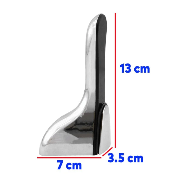 Penguen Ayarlanabilir Etajer Cam Tutucu Ahşap Raf Tutucu Cam Etejeri Krom (1 ÇİFT) - 2